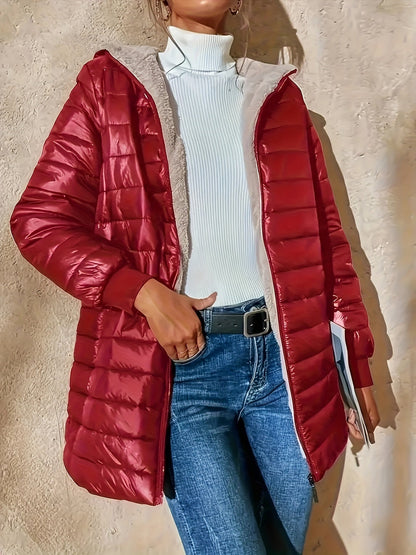 Eline | Fleece-lined jacket with zip fastening
