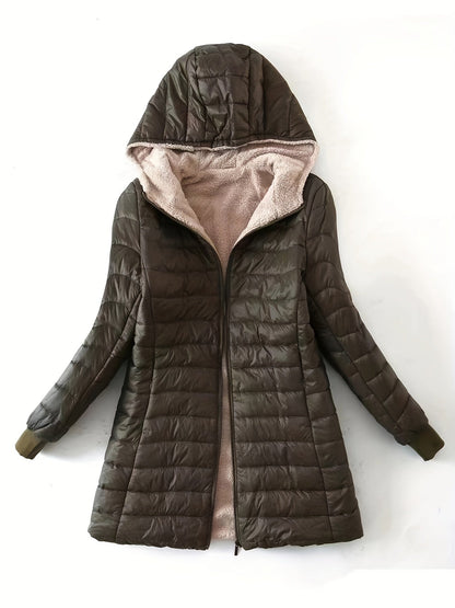 Eline | Fleece-lined jacket with zip fastening
