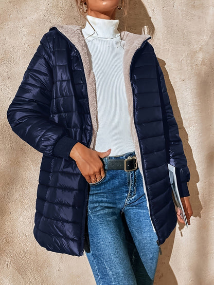 Eline | Fleece-lined jacket with zip fastening
