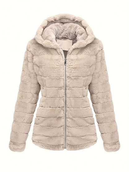 Elise | Stylish Solid Colour Teddy Coat