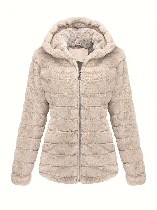 Elise | Stylish Solid Colour Teddy Coat