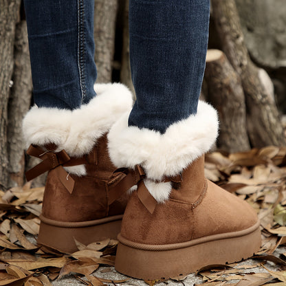 Ella | Plush-lined winter boots in solid colour