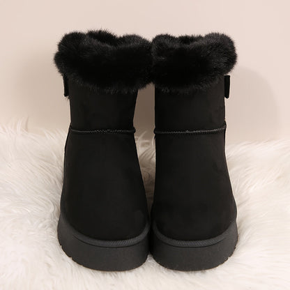 Ella | Plush-lined winter boots in solid colour