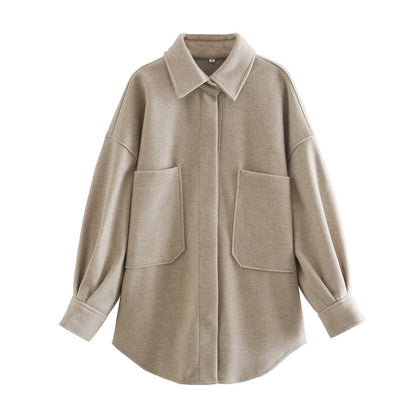 Elodie - Oversized coat with large pockets for women
