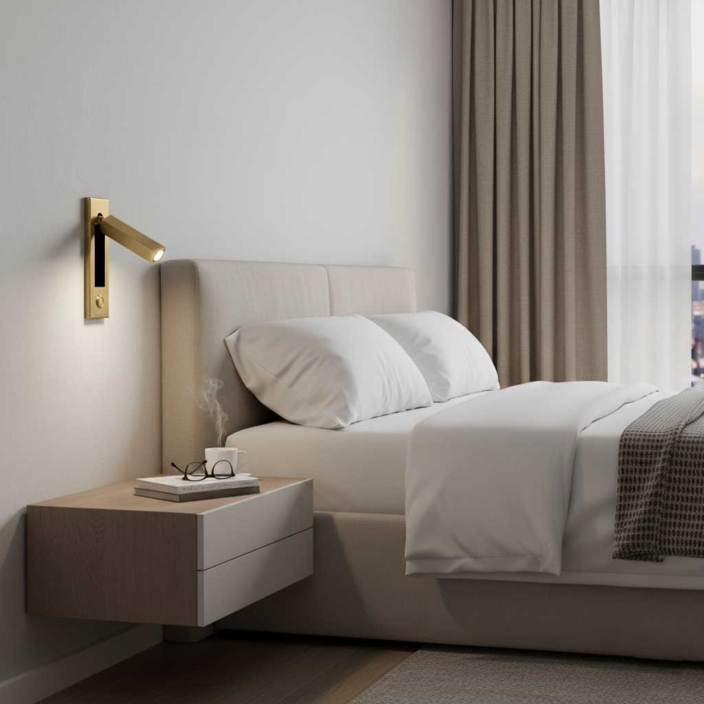 Folding LED Wall Reading Lamp for Bed and Study – Adjustable, Space-Saving, and Focused Light