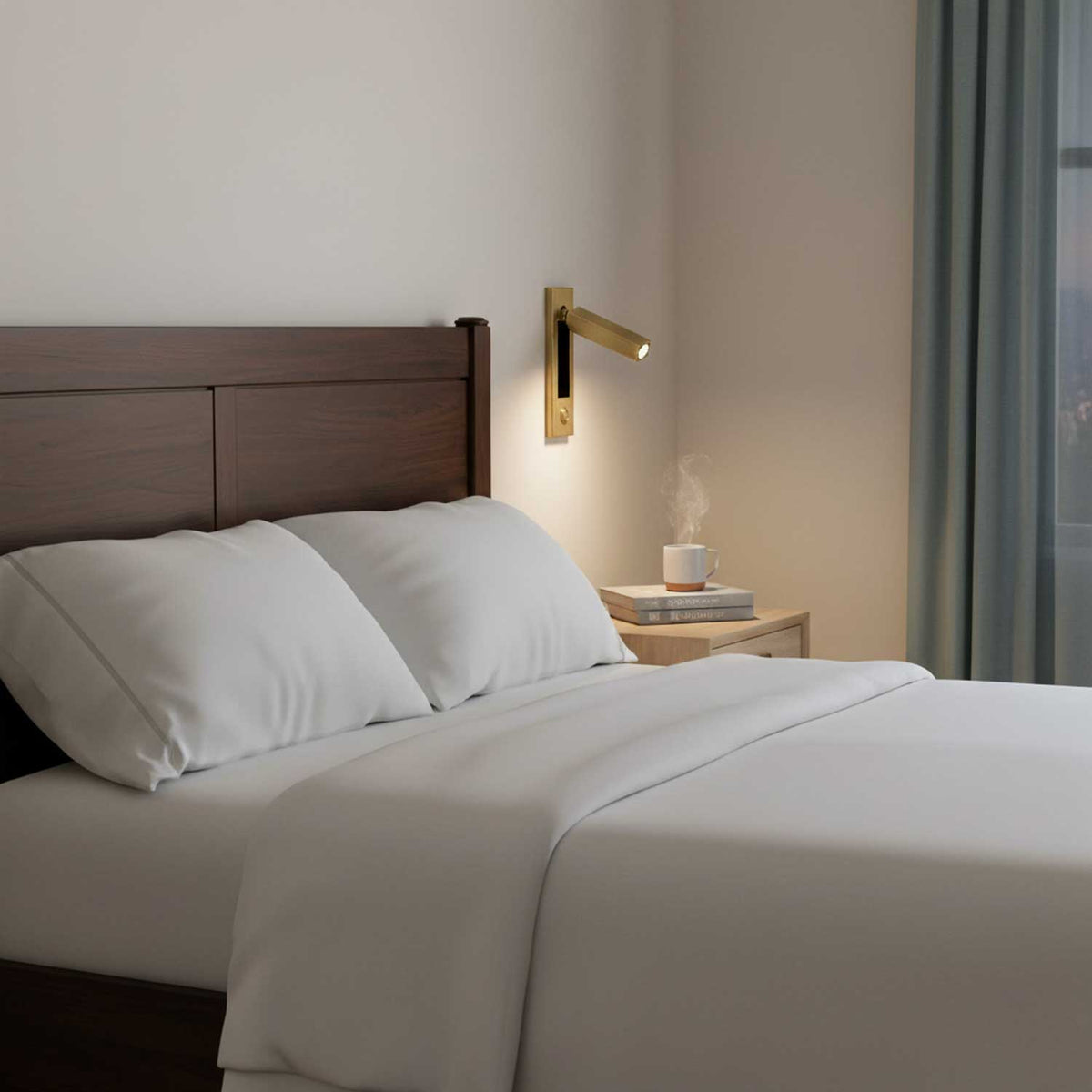 Folding LED Wall Reading Lamp for Bed and Study – Adjustable, Space-Saving, and Focused Light