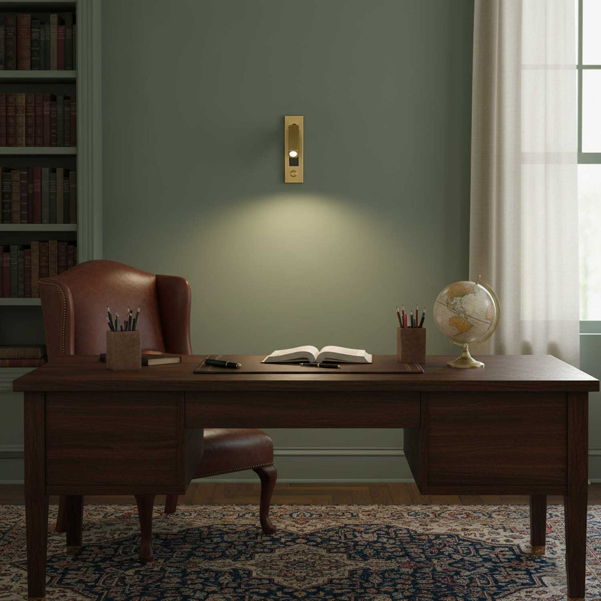 Folding LED Wall Reading Lamp for Bed and Study – Adjustable, Space-Saving, and Focused Light