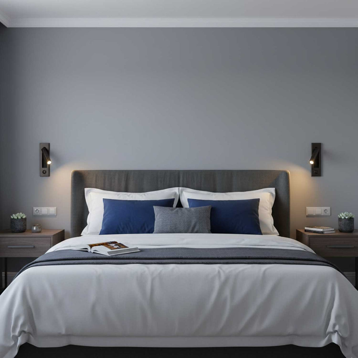 Folding LED Wall Reading Lamp for Bed and Study – Adjustable, Space-Saving, and Focused Light