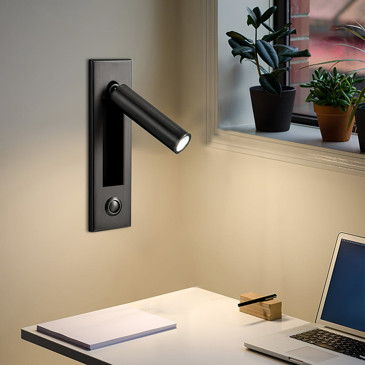 Folding LED Wall Reading Lamp for Bed and Study – Adjustable, Space-Saving, and Focused Light