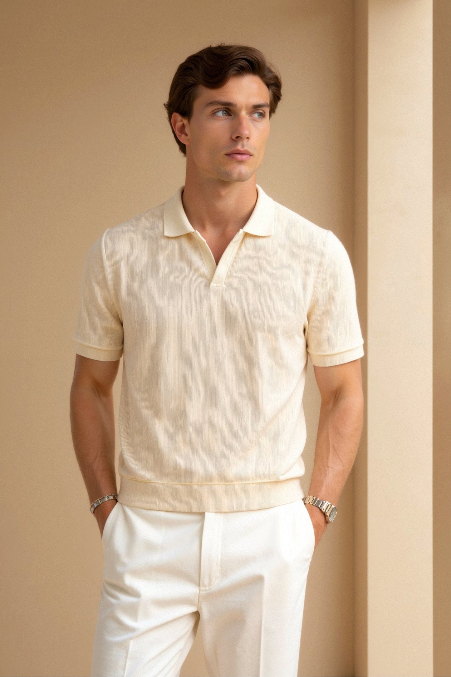 Emil | Polo T-shirt with Texture