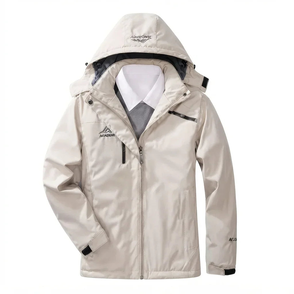 Ladies Waterproof Winter Jacket with Hood and Fleece Lining