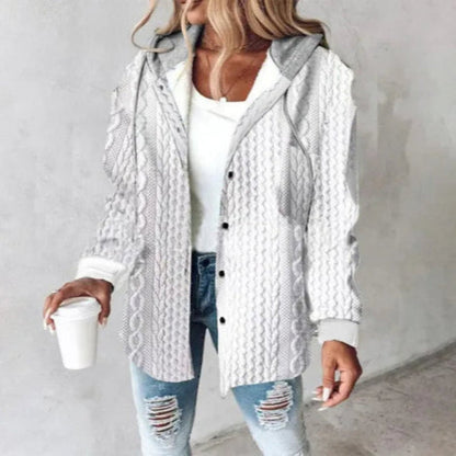 Emily – Checked Hooded Summer Jacket for Women