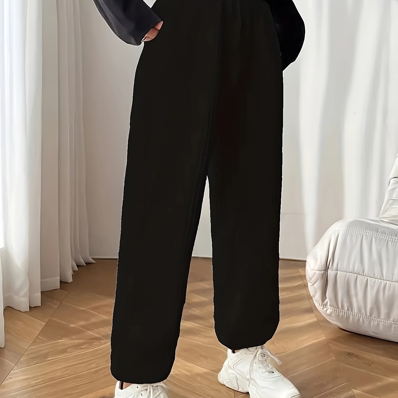 Emma | Casual waffle-knit women's training trousers