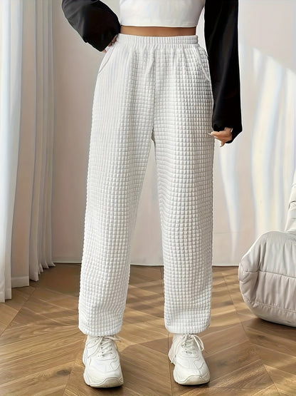 Emma | Casual waffle-knit women's training trousers