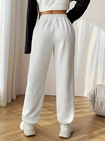 Emma | Casual waffle-knit women's training trousers
