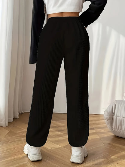 Emma | Casual waffle-knit women's training trousers