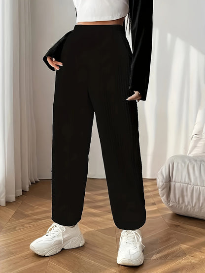 Emma | Casual waffle-knit women's training trousers