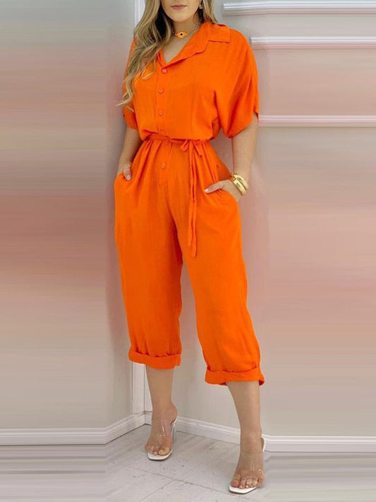 Emma | Orange jumpsuit