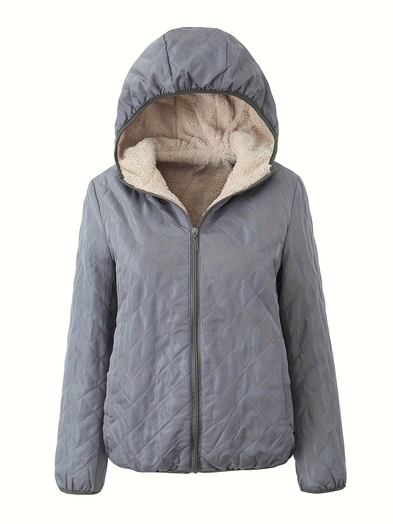 Emma | Padded Jacket with Zip and Hood