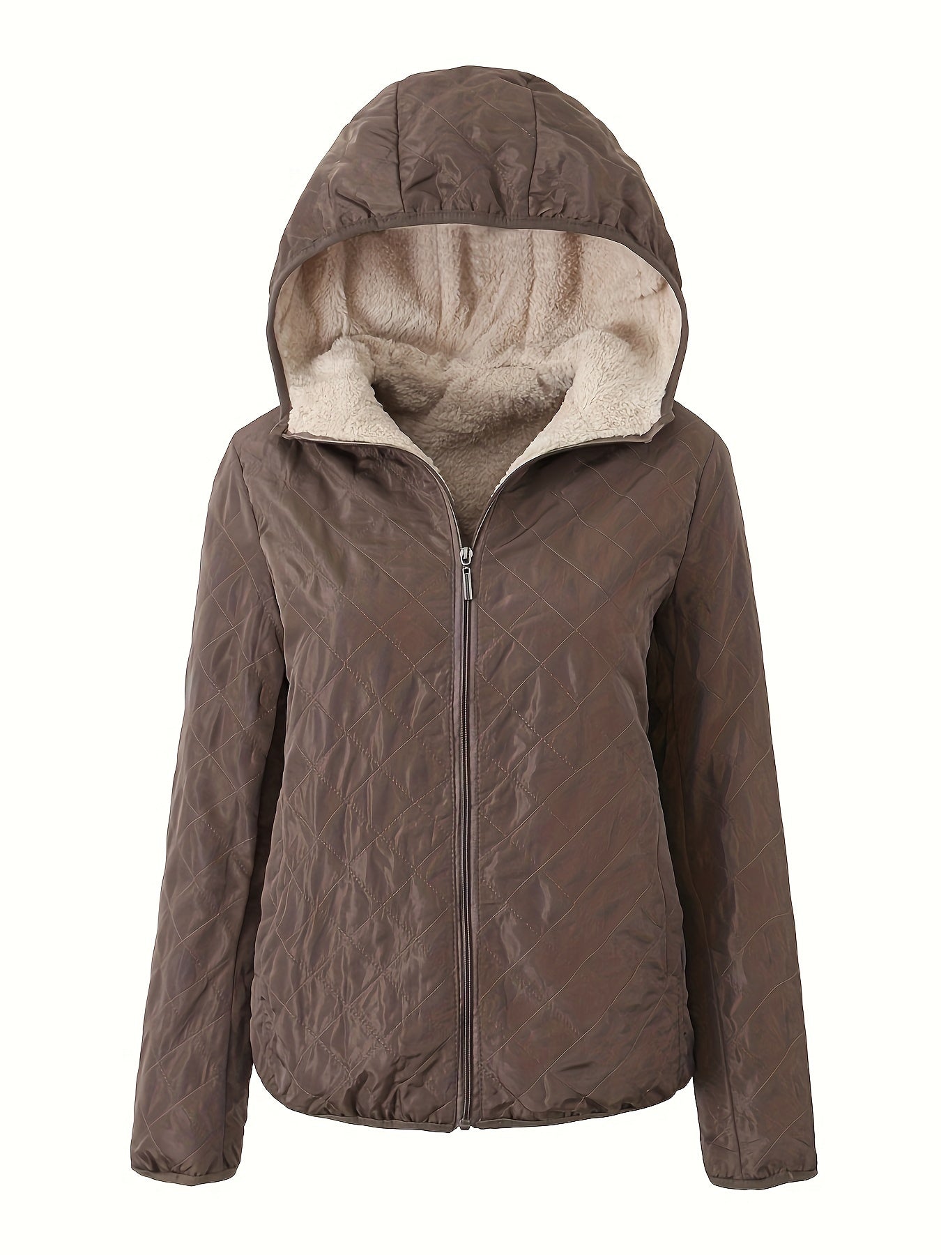 Emma | Padded Jacket with Zip and Hood