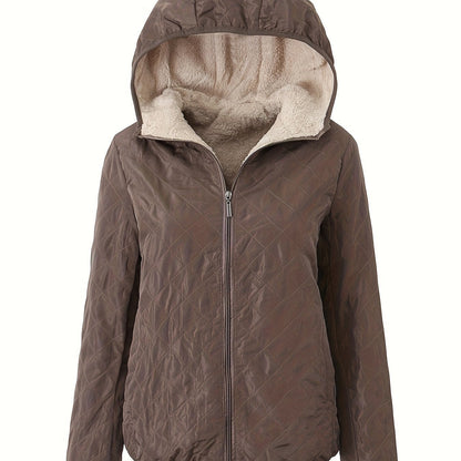 Emma | Padded Jacket with Zip and Hood
