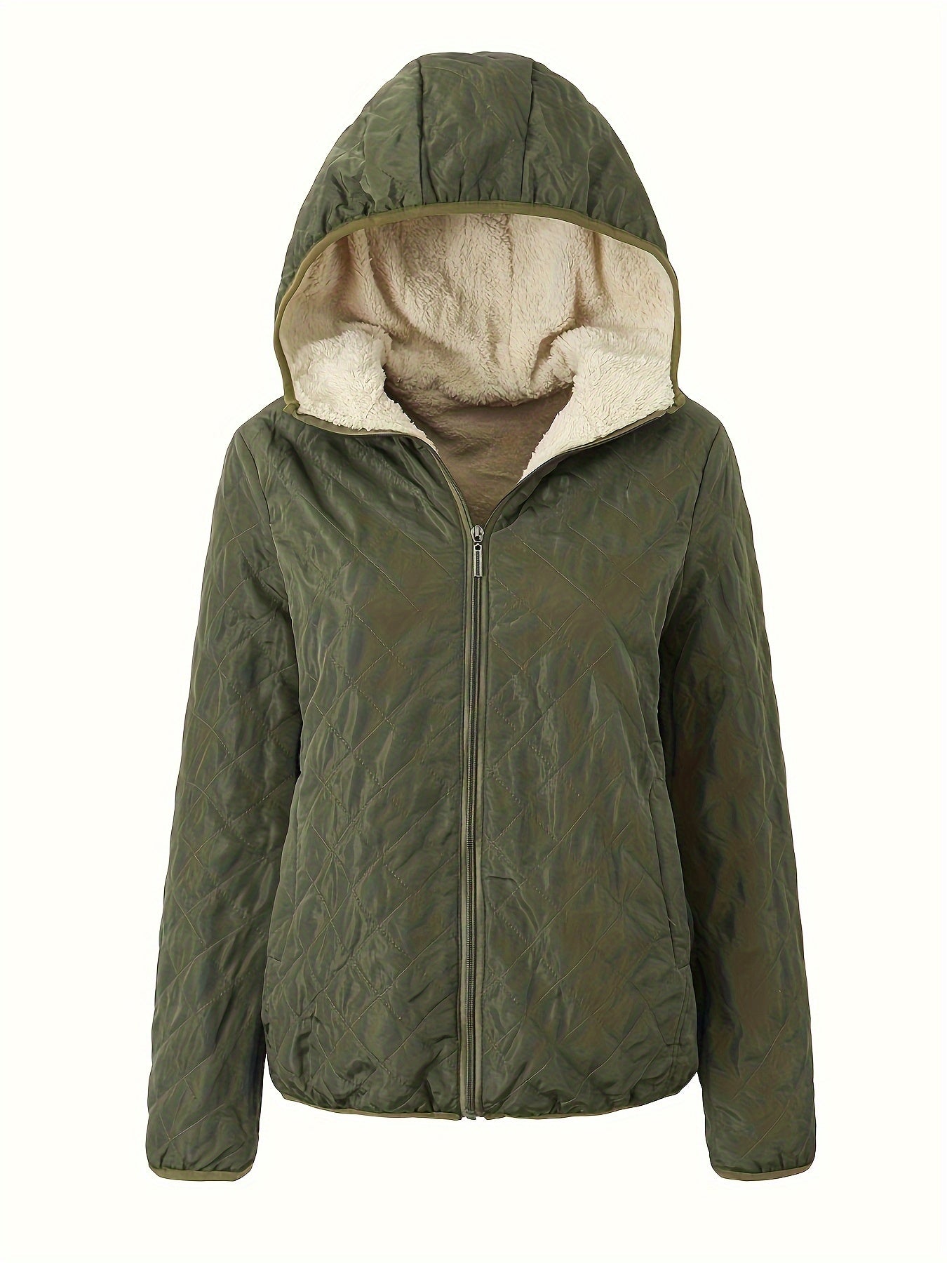Emma | Padded Jacket with Zip and Hood