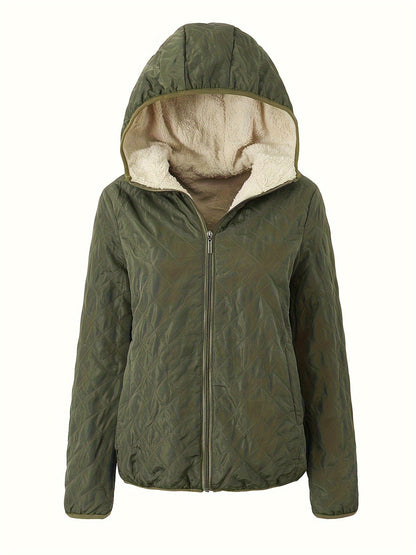Emma | Padded Jacket with Zip and Hood