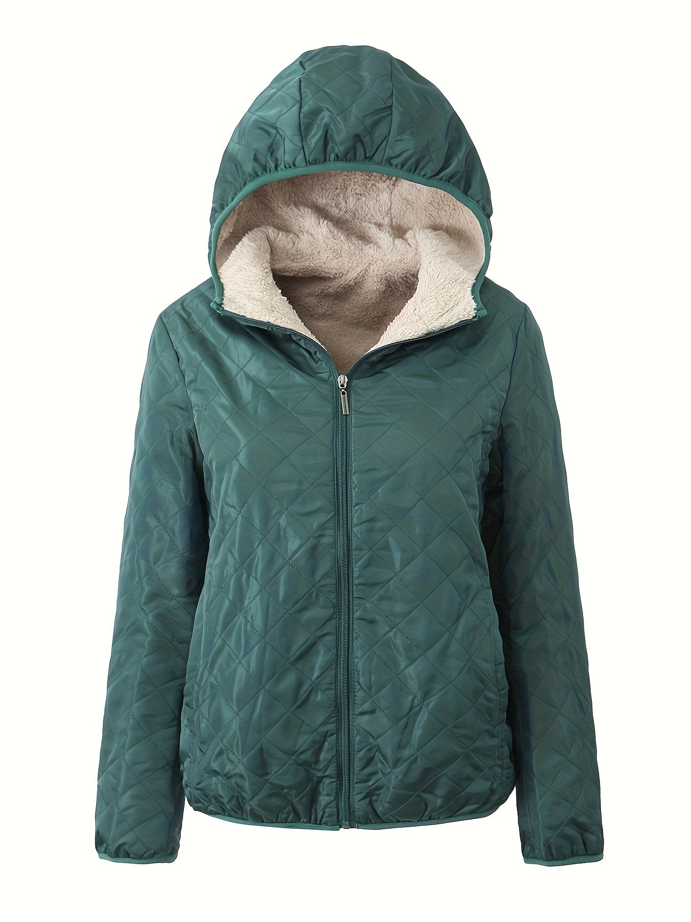 Emma | Padded Jacket with Zip and Hood