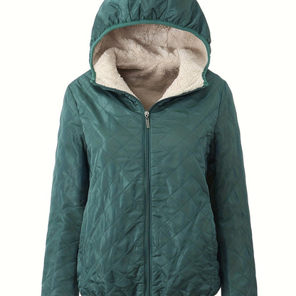 Emma | Padded Jacket with Zip and Hood
