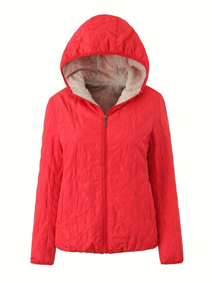 Emma | Padded Jacket with Zip and Hood