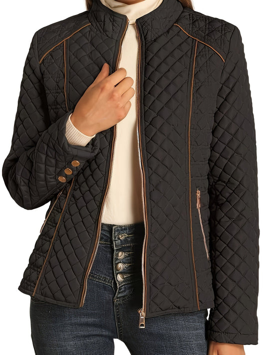 Emma | Recycled Padded Down Jacket with Zip and Pockets