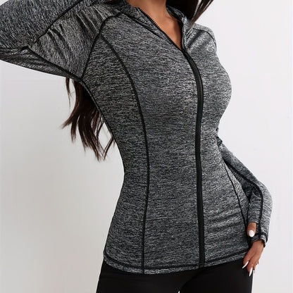 Emma | Sports jacket with hood and stripe detail