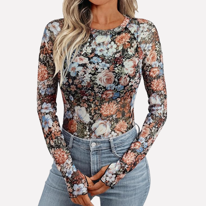 Mesh Transparent Lace Top