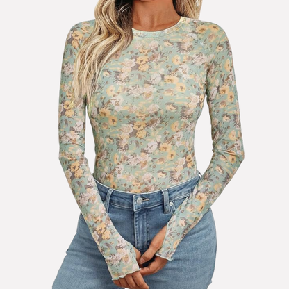 Mesh Transparent Lace Top