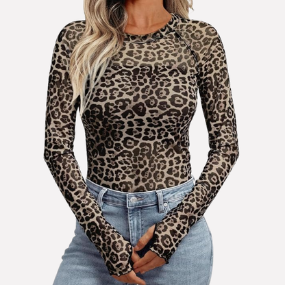 Mesh Transparent Lace Top