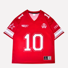 Camiseta de punto de malla con estampado gráfico para hombre