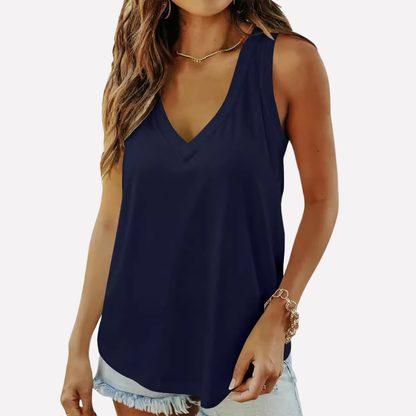 Damen-Tanktop mit tiefem V-Ausschnitt