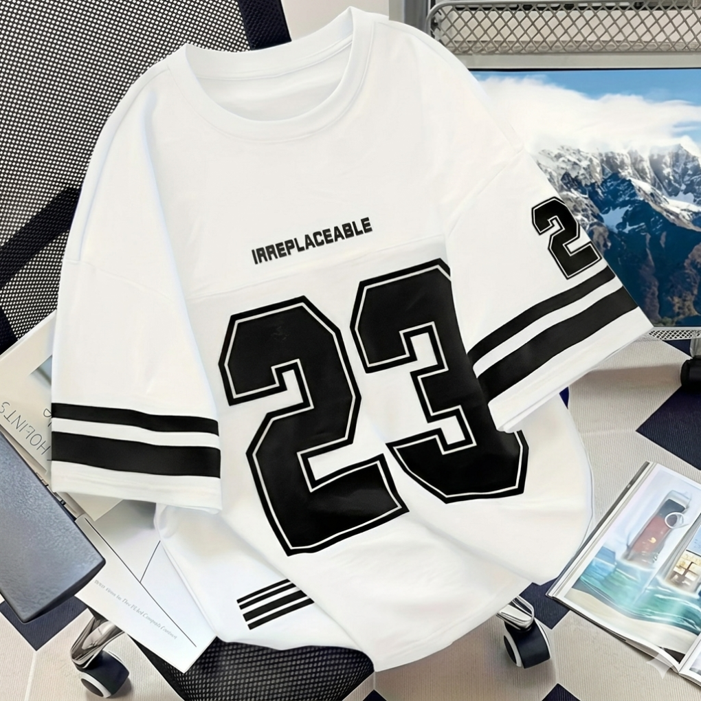 Striped Graphic T-Shirt for Men