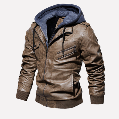 Men's Winter Coat with Fur Collar