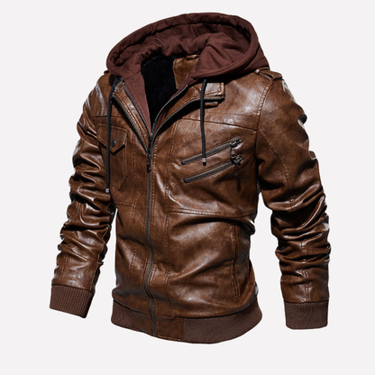 Men's Winter Coat with Fur Collar
