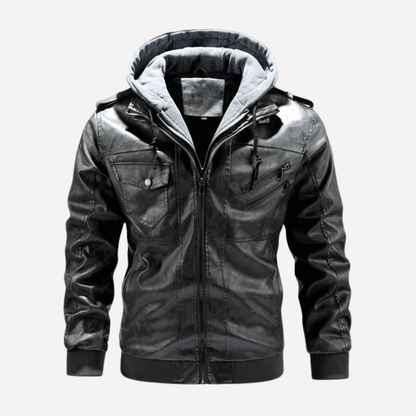 Men's Winter Coat with Fur Collar