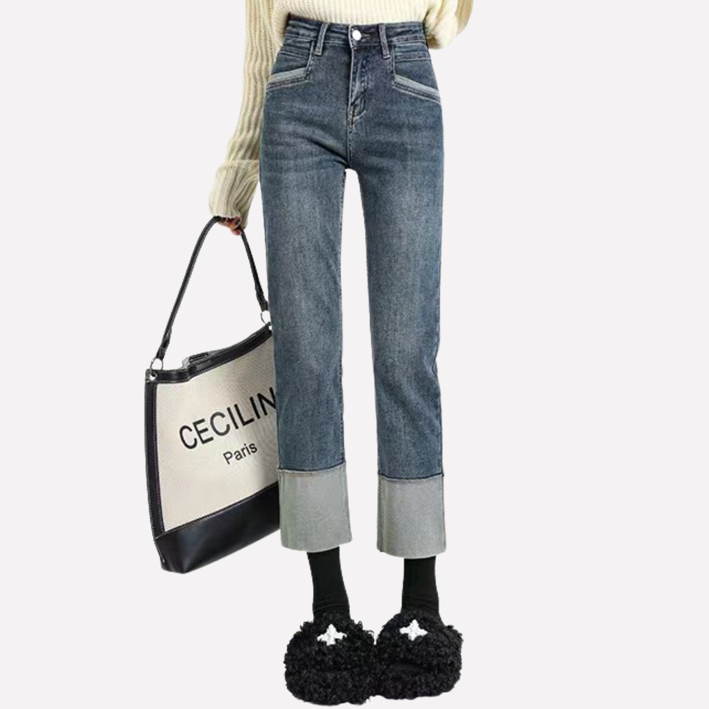 Women's High Waist Wide Leg Jeans