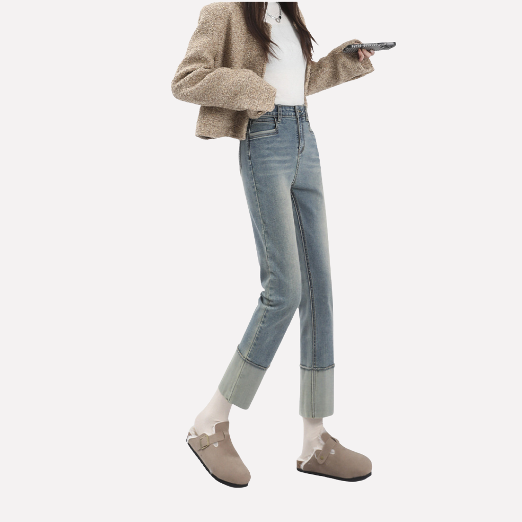 Women's High Waist Wide Leg Jeans
