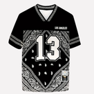 Camiseta de punto de malla con estampado gráfico para hombre