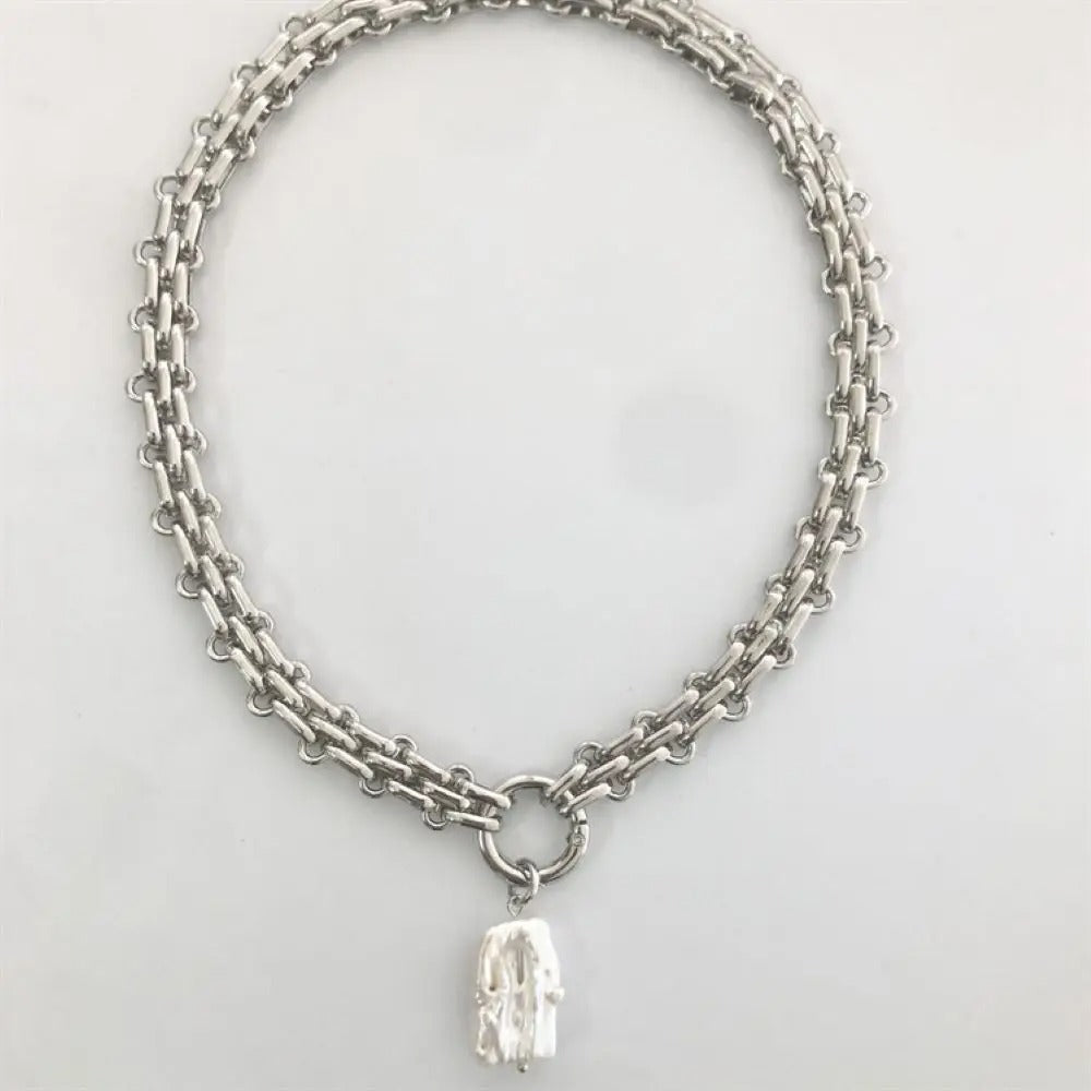 Enskier – Statement Necklace for Women in Stainless Steel
