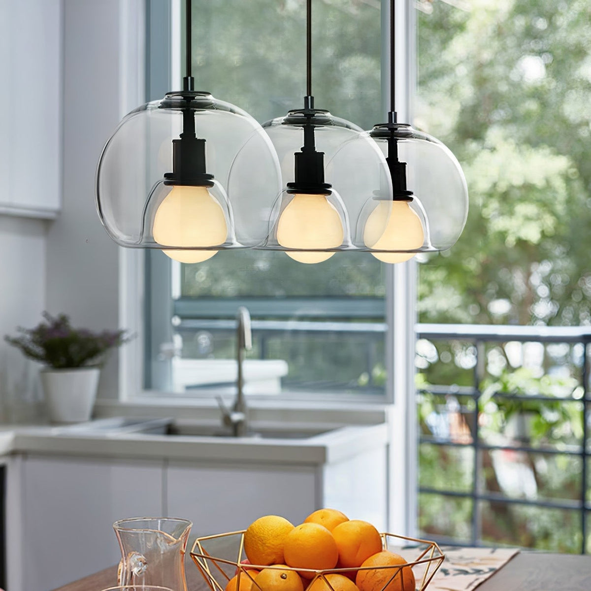 Minimalist Ceiling Light with Warm Light