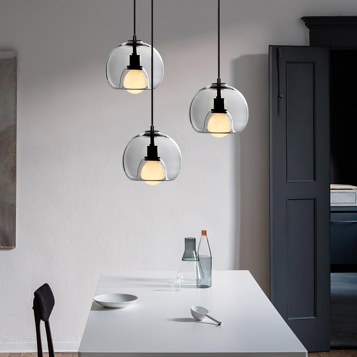 Minimalist Ceiling Light with Warm Light