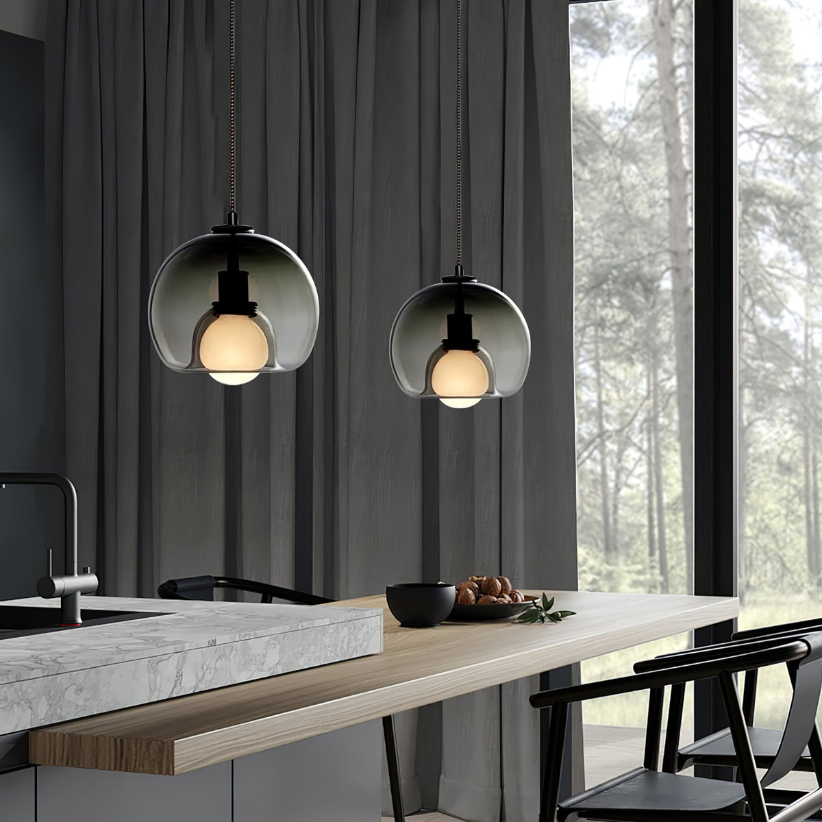 Minimalist Ceiling Light with Warm Light