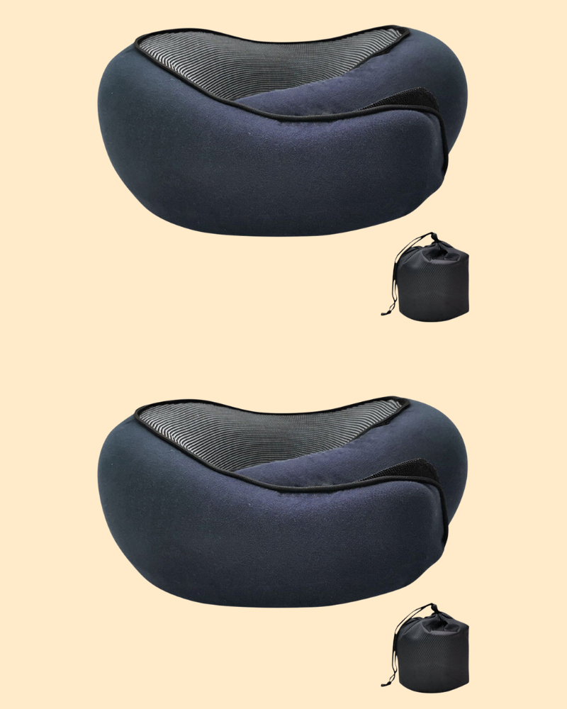 Ergonomic Travel Neck Pillows with Memory Foam