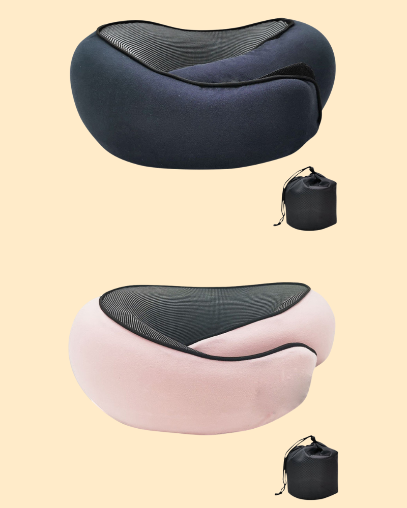 Ergonomic Travel Neck Pillows with Memory Foam